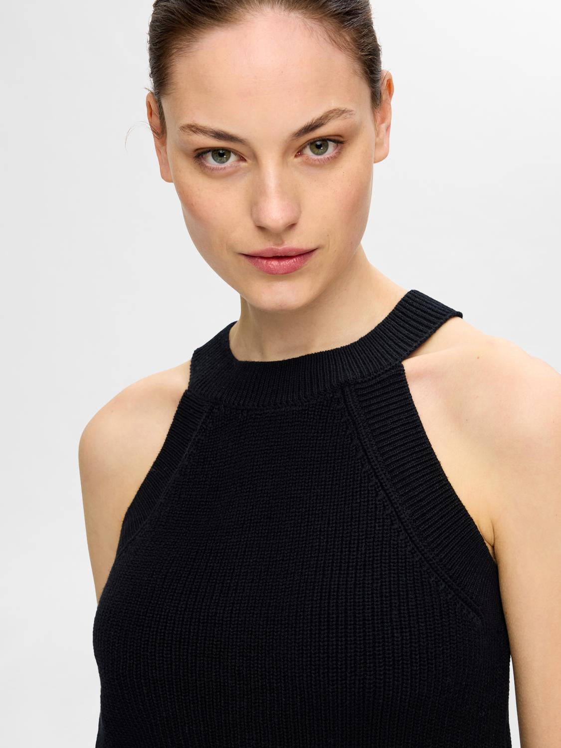 Vinna strikket Topp - Sort/ Black